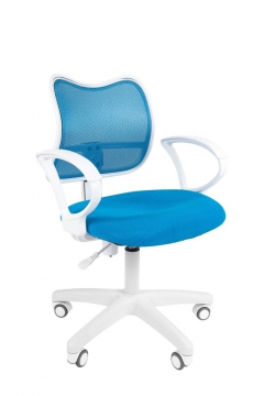 Компьютерное кресло Chairman 450 LT Белый пластик Голубой