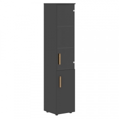 Шкаф-колонка комбинированный правый Forta FHC 40.2 R Черный графит