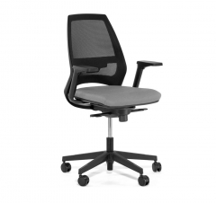 Кресло офисное 4U MESH 600 1D black Jade9502 Серый Черный