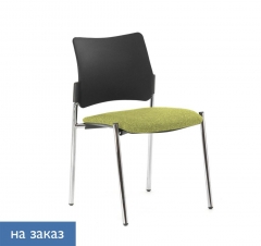 Кресло на опорах, без подлокотников Pinko plastic 4legs Kiton 08 noArms Зеленый Черный Хром
