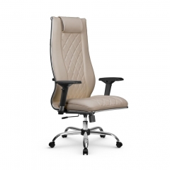Кресло руководителя МЕТТА L 1m 50M/4D Infinity Easy Clean MPES Комплект 5 Темно-бежевое