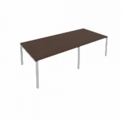 Переговорный стол 2 столешницы Metal System Б.ПРГ-2.3 Венге/Серый