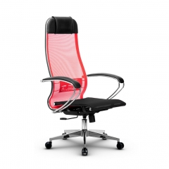 Кресло офисное МЕТТА B 1m 4/K131, Основание 17834 Комплект 3 Красное Черное