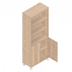 Шкаф для сувениров глухие+тонированные двери без рамки Пр.Ш-2+Пр.ДШ-2СТ Аттика