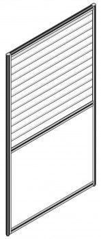 Перегородка со стеклом 1600 мм Skyland RAND RP160SG140 Бук Тиара