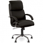 Кресло руководителя EasyChair EC Nadir Steel Chr 185406 Черное SP-A