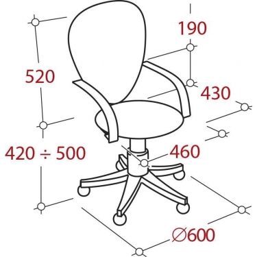 Кресло EChair-304 329252 Черное