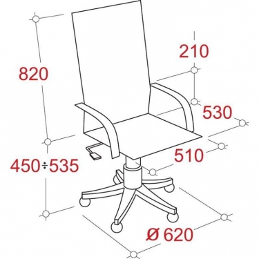 Кресло руководителя Echair-528 ML 342968 Белое