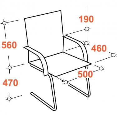 Конференц-кресло EasyChair Echair-811 VPL 622248 Черное