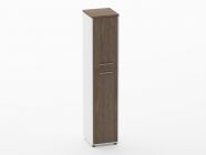 Шкаф 4 узкий закрытый Персона Грата Deka 10.19.14Пр Дуб Верцаска/Белый