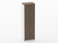 Шкаф для одежды 4 узкий Персона Грата Deka 10.19.302Л Дуб Верцаска/Белый