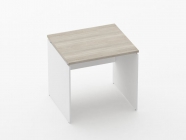 Стол прямой Персона Грата Deka ЛДСП каркас 75.07.08 Дуб Сантана светлый/Белый