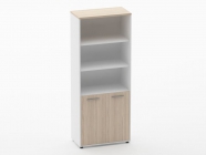 Шкаф 4 широкий верх открытый, низ закрытый Персона Грата Deka 10.19.111 Туя/Белый