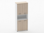 Шкаф 4 широкий закрытый с нишей Персона Грата Deka 10.19.121 Туя/Белый