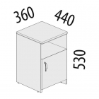 Тумба с дверью Витра Альфа 63.44 Дуб кобург