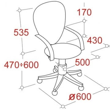 Кресло офисное UA_JUPITER 508871 Серый