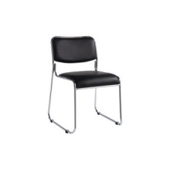Стул для посетителей EasyChair Echair-802 VP к/з 478750 черный хром