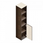 Шкаф для документов узкий Альтерна Р.П-2 дуб молочный