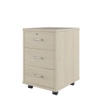 Тумба подкатная с 3 ящиками TRD29630302 Светлый дуб