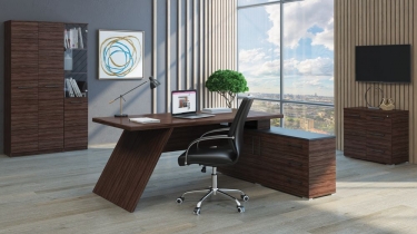 Стол письменный 90 левый POINTEX IRV30310101 Олива