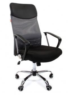 Кресло для руководителя Chairman 610 15-21 черный TW серый