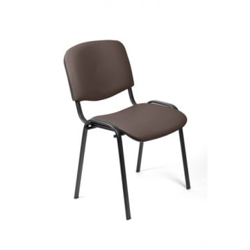 Стул ZP_UP_EChair Rio ИЗО чёрн к/з коричневый 550725