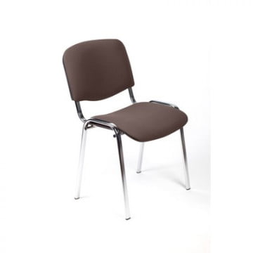 Стул ZP_UP_EChair Rio ИЗО хром ткань коричневая 550730