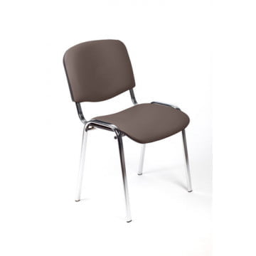 Стул ZP_UP_EChair Rio ИЗО хром к/з коричневый 550733
