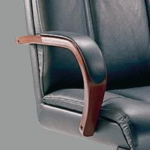 Кресло для руководителя Paris Wood B Черный/Палисандр
