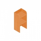 Надставка на тумбу Альтерна Р.НТ дуб молочный