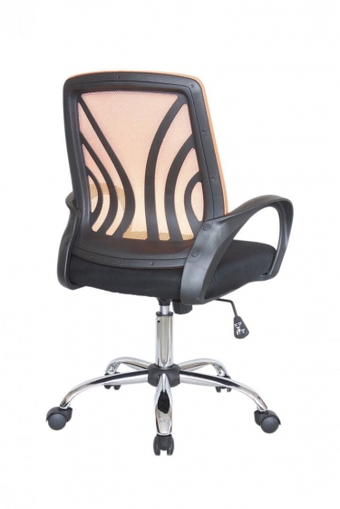 Кресло оператора Рива Riva 8099 Черный-оранжевый