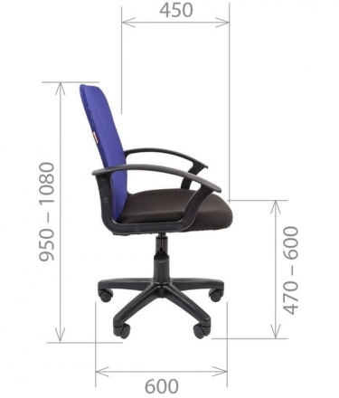 Кресло для оператора Chairman CHAIRMAN 615 TW-04 Серое