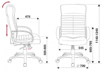 Кресло руководителя Бюрократ Бюрократ KB-10LITE/BLACK