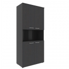 Шкаф с 2-мя комплектами глухих малых дверей и топом Skyland XHCS 85.4 Легно Темный