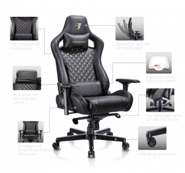 Кресло геймерское Tesoro Zone X F750 B