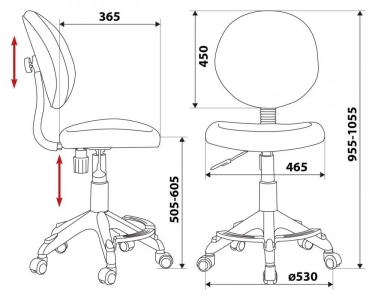 Кресло детское Бюрократ Бюрократ KD-W6-F/TW-13A