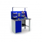 Верстак ЗМК Промет Profi WT120.WD1/F1.120.W Сине-серый