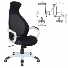 Кресло офисное BRABIX Genesis EX-517 Черный-белый
