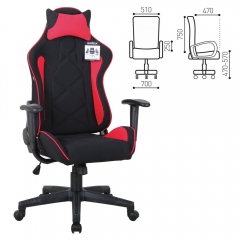 Кресло компьютерное BRABIX GT Racer GM-101 Черный-красный*