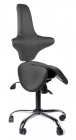 Раздвоенное кресло-седло со спинкой EZDuo Back Черный