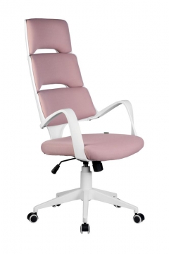 Кресло оператора Riva Chair SAKURA белый пластик Розовый