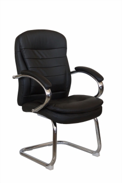 Кресло для посетителя Riva 9024-4 Черный