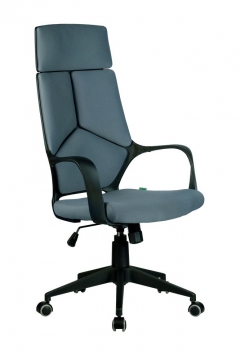 Кресло оператора Riva Chair 8989 черный пластик Серый