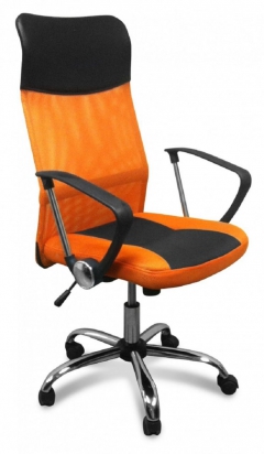 Кресло офисное 8011-MSC Черный-оранжевый