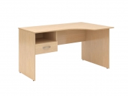 Стол письменный правый Skyland SET140-1 R c подвесной тумбой Дуб Cонома Cветлый