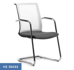 Кресло на полозьях Skin White MH YI363