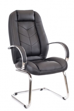 Кресло для посетителей Drift Lux CF экокожа Черный