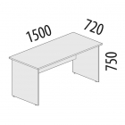 Стол рабочий Витра Альфа 64.10 Дуб Кронберг