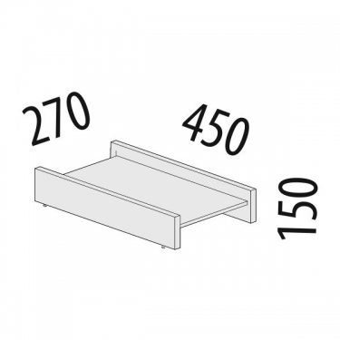 Тумба под системный блок Витра Альфа 64.24 Дуб Кронберг