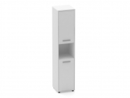Шкаф 4 узкий закрытый, с нишей Персона Грата Deka 10.19.12Пр Белый